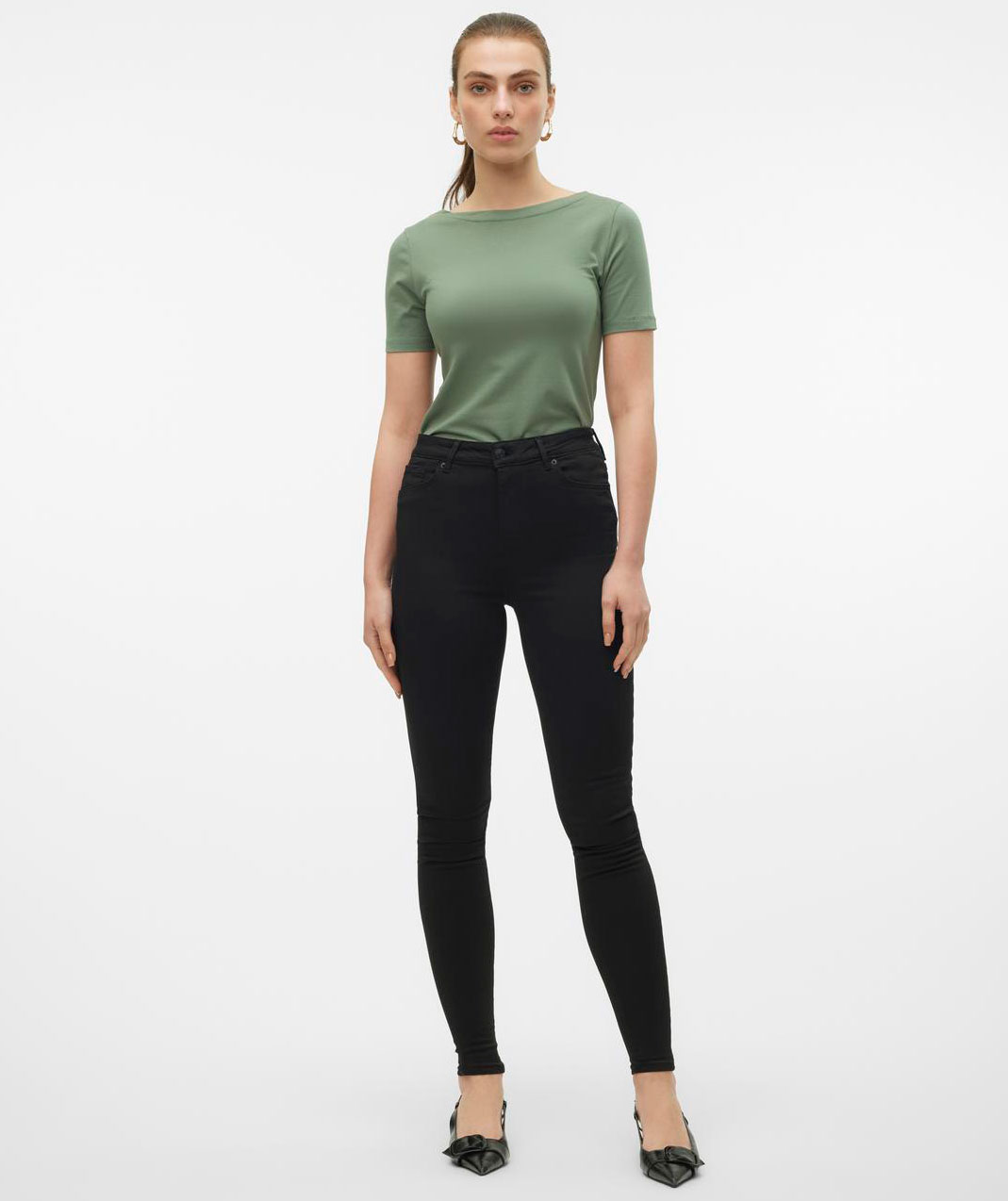 Vero Moda VMPANDA MODAL dame T-shirt, Laurel Wreath, large image number 5