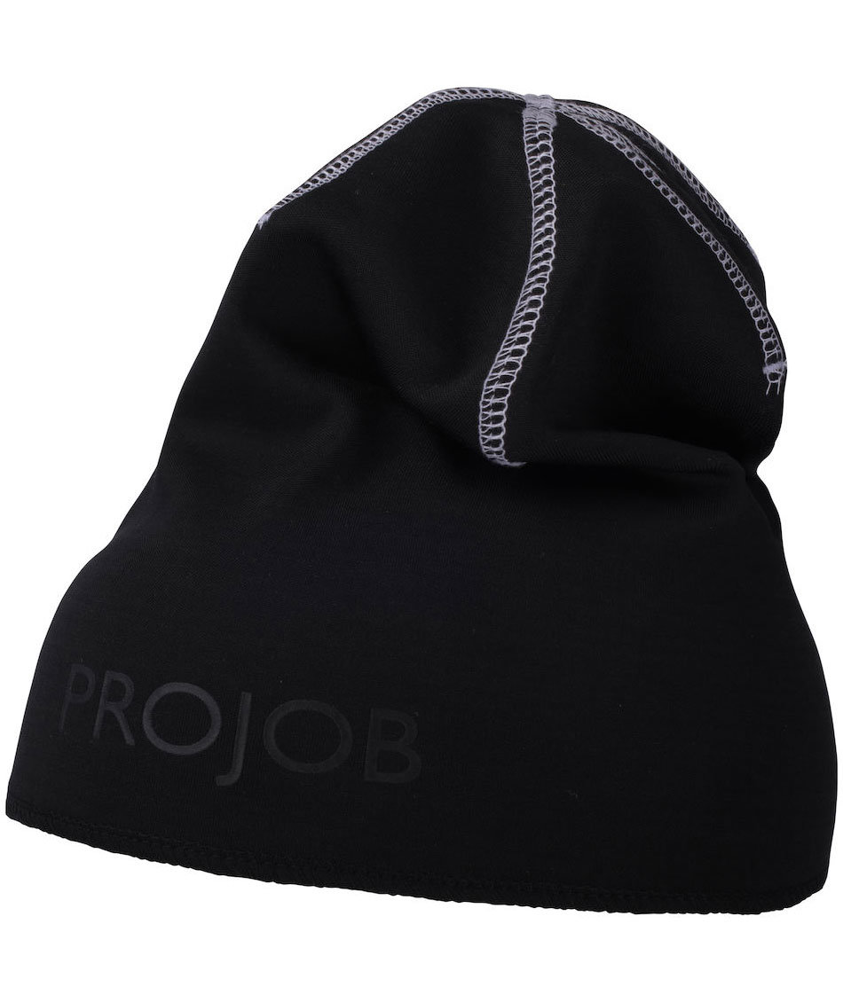 ProJob logo fleece beanie 9061, Black, Black, large image number 2