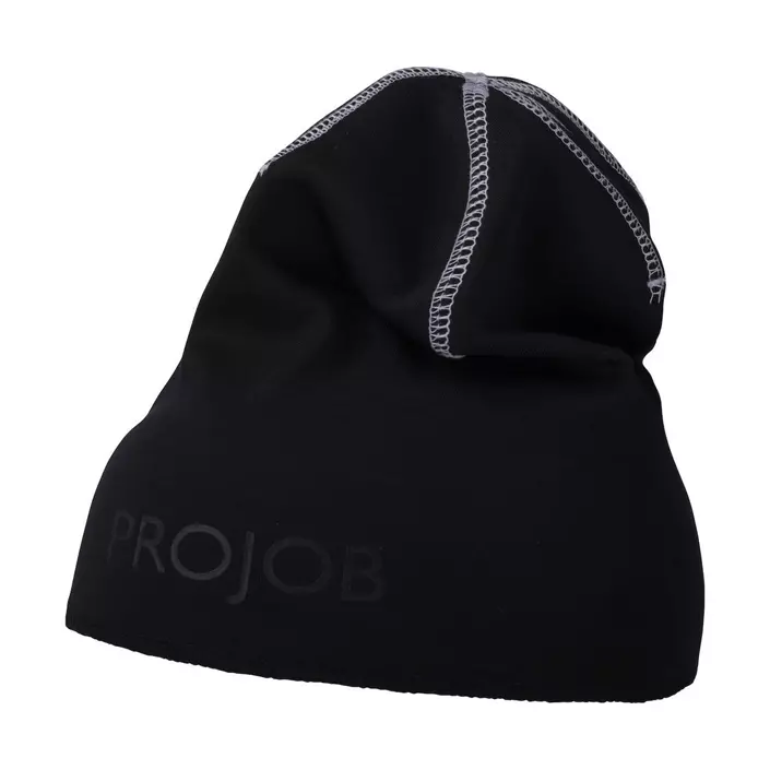 ProJob logo fleece beanie 9061, Black, Black, large image number 2