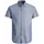 Jack & Jones Plus JJELINEN kortermet skjorte med lin, Faded Denim, Faded Denim, swatch