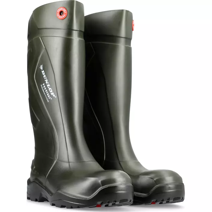 Dunlop Purofort Thermo+ safety rubber boots S5, Green, large image number 3