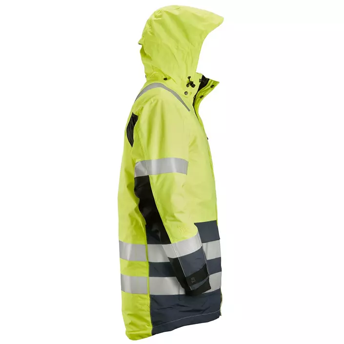 Snickers AllroundWork winter parka 1830, Hi-vis yellow/charcoal grey, large image number 3