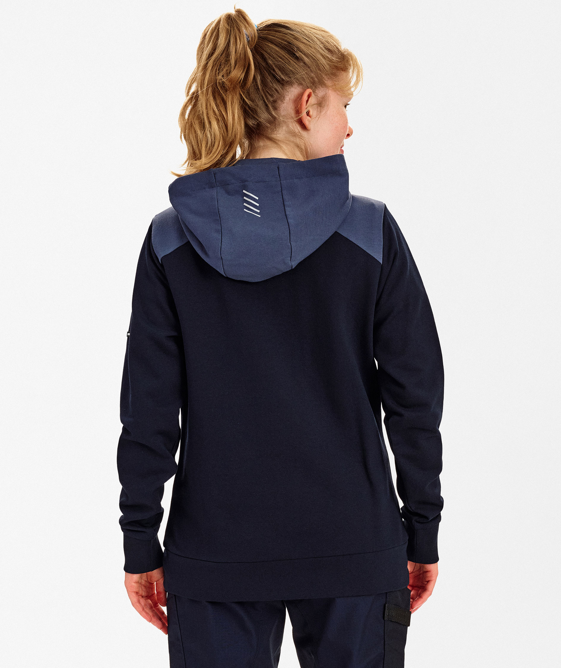 Engel Entire women's hoodie with zipper, Deep Blue/Dark Sea, large image number 4