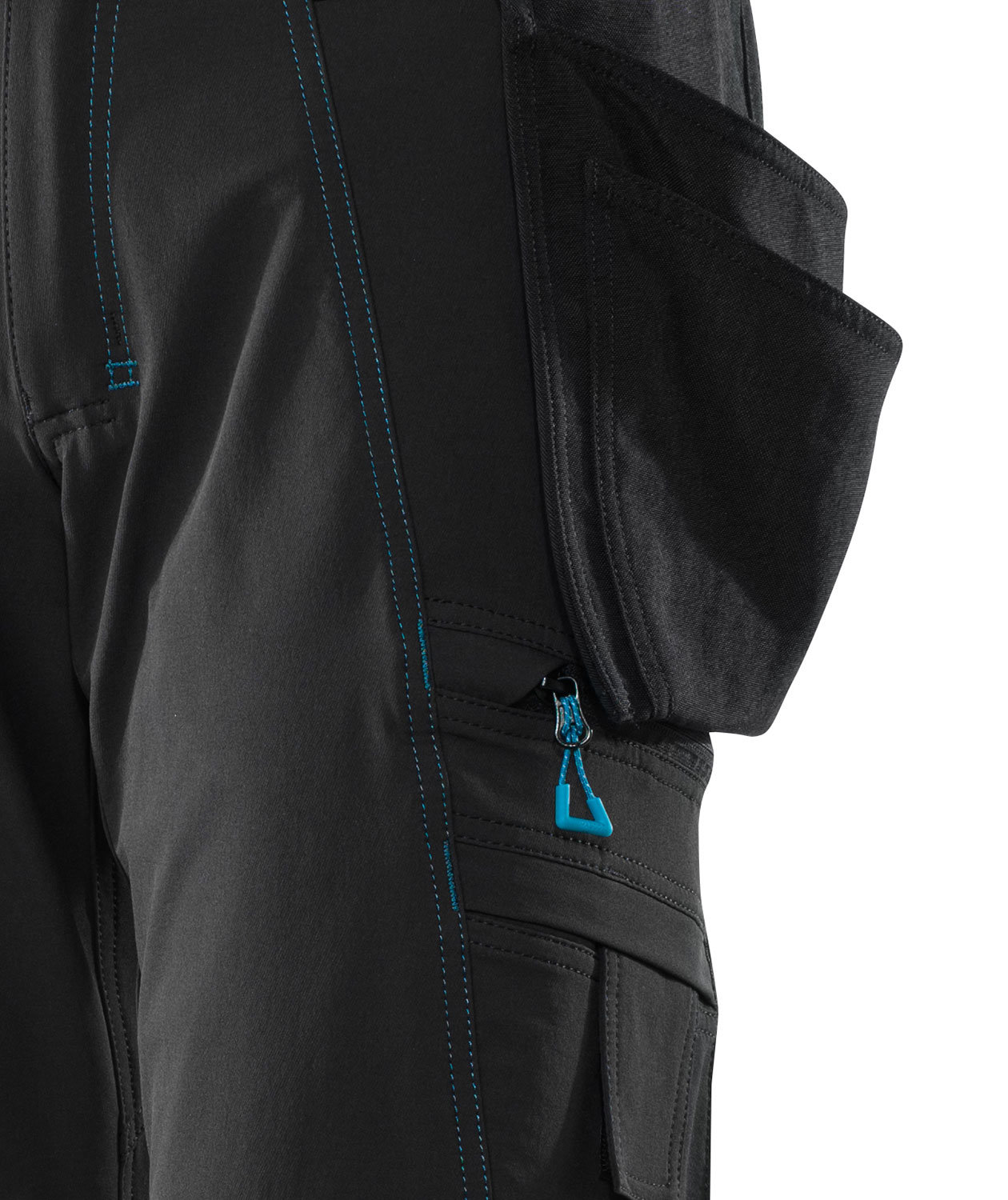 Mascot Advanced craftsman shorts full stretch, Black, large image number 2