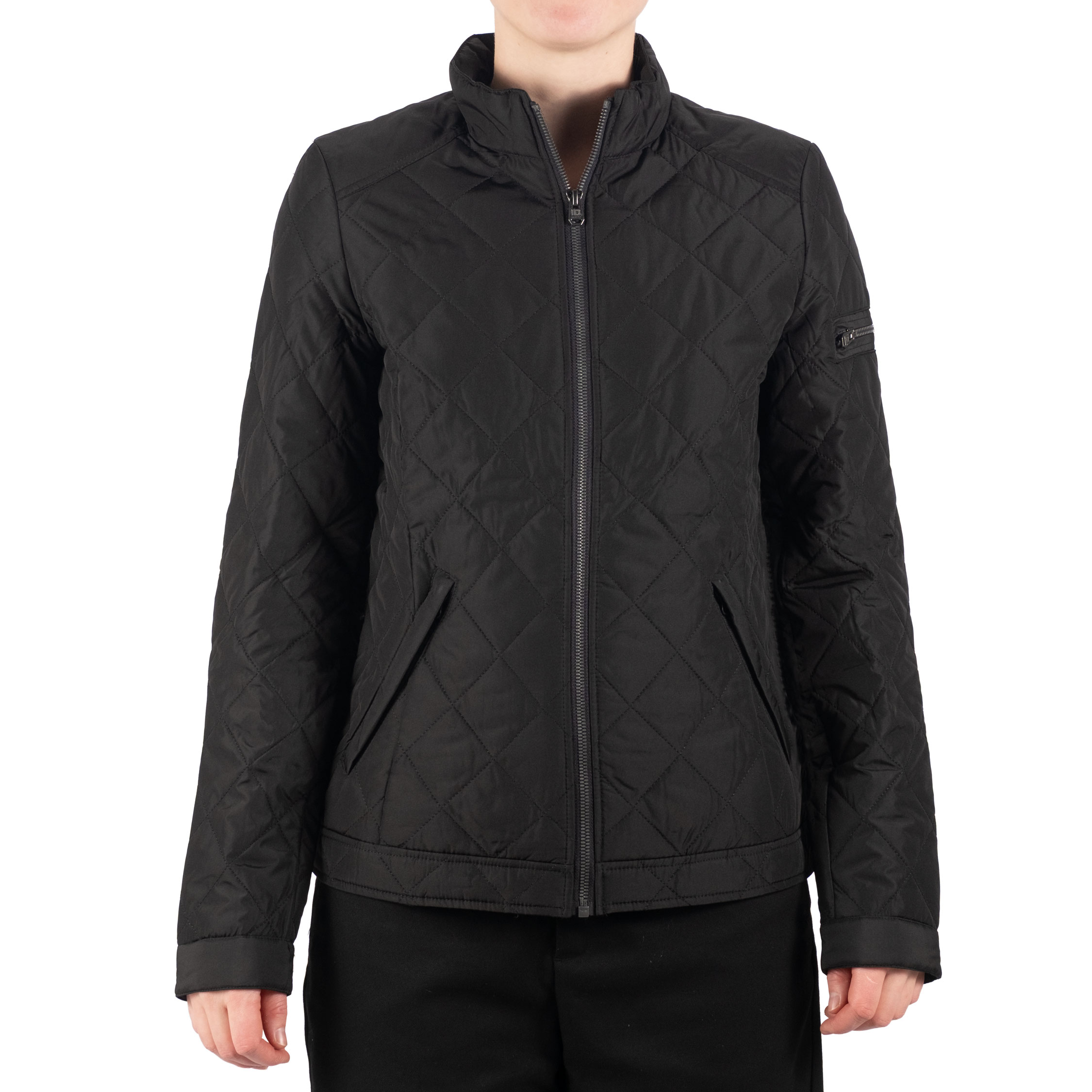 ID Gesteppte Damenjacke, Schwarz