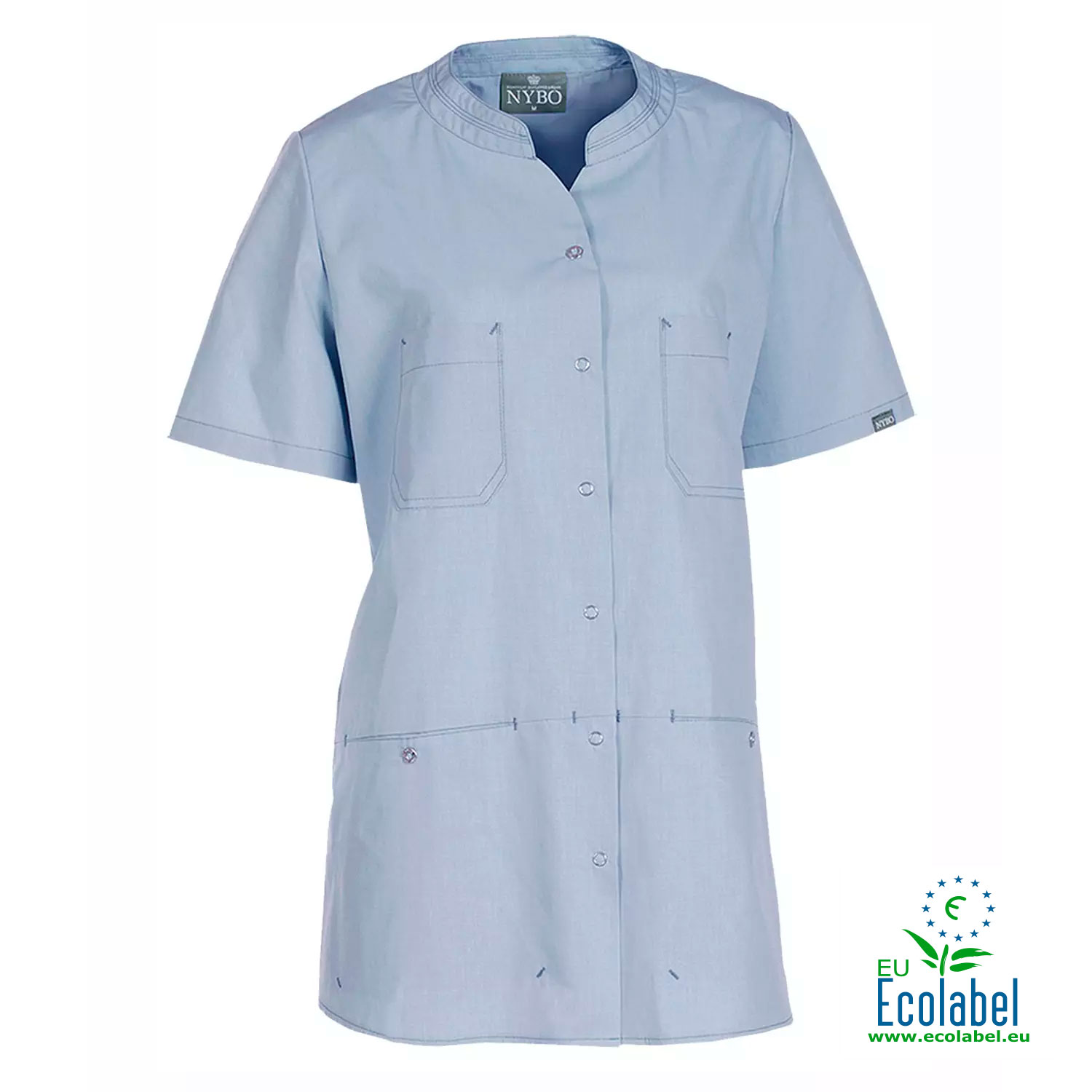 Nybo Workwear Nature dame tunika, Lysebl&aring;, Lysebl&aring;, swatch