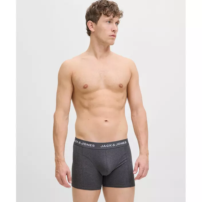 Jack & Jones JACJJ SOLID 7-pack kalsonger, White/Dark Grey, large image number 5