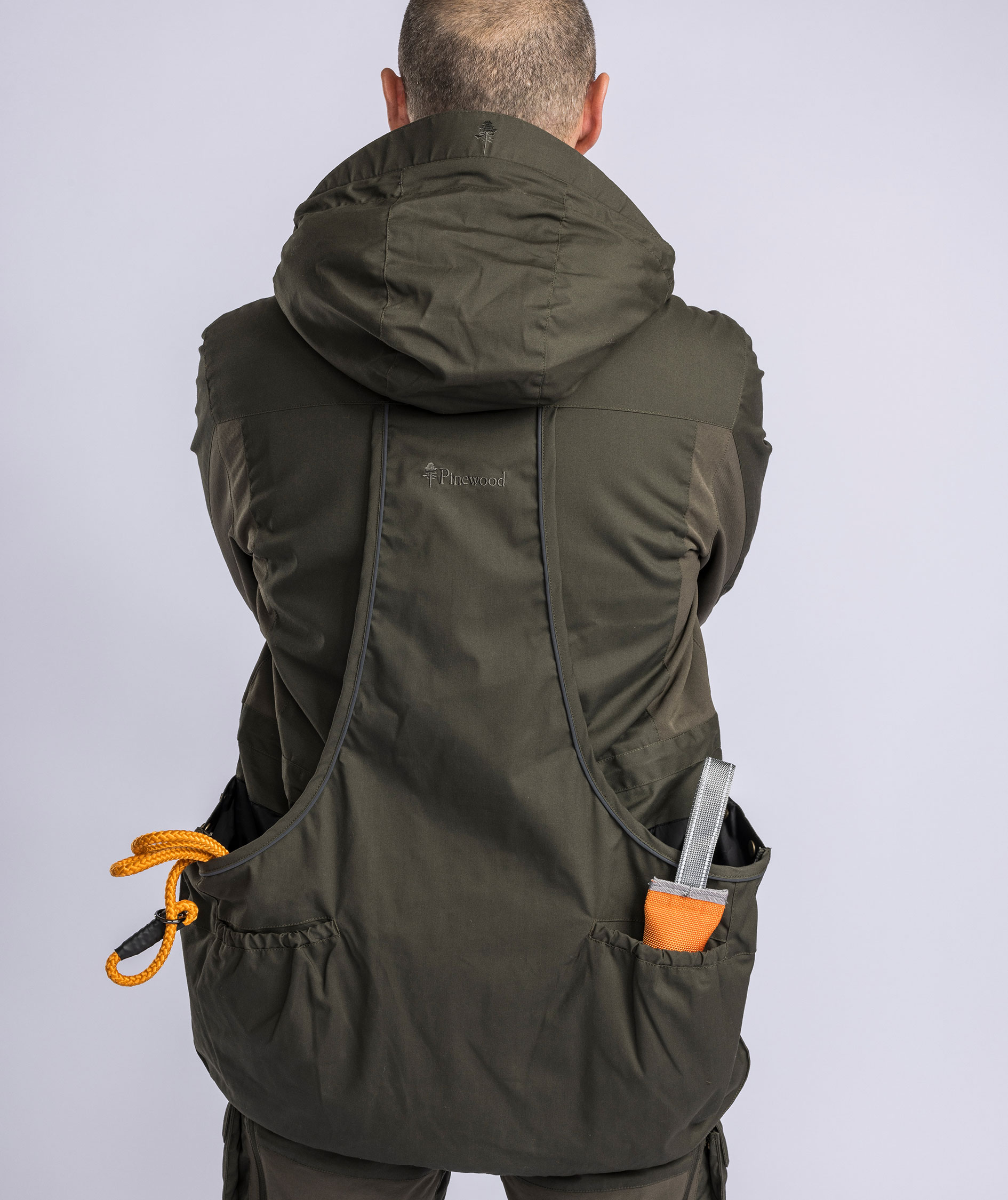 Pinewood Dog Sports Trainer jakke, Moss green, large image number 10