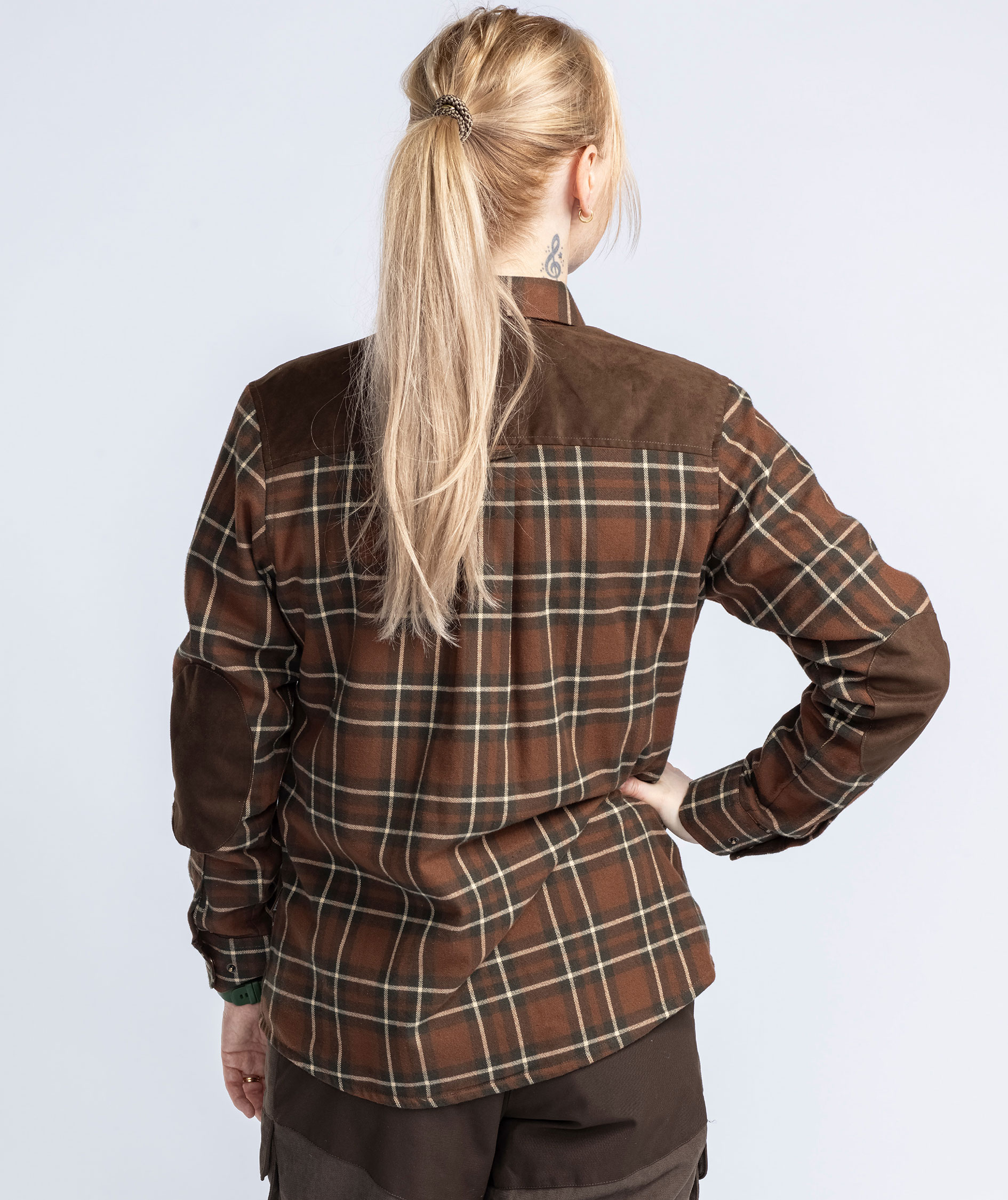 Pinewood Douglas dame flannelskjorte, Nougat/Beige, large image number 3