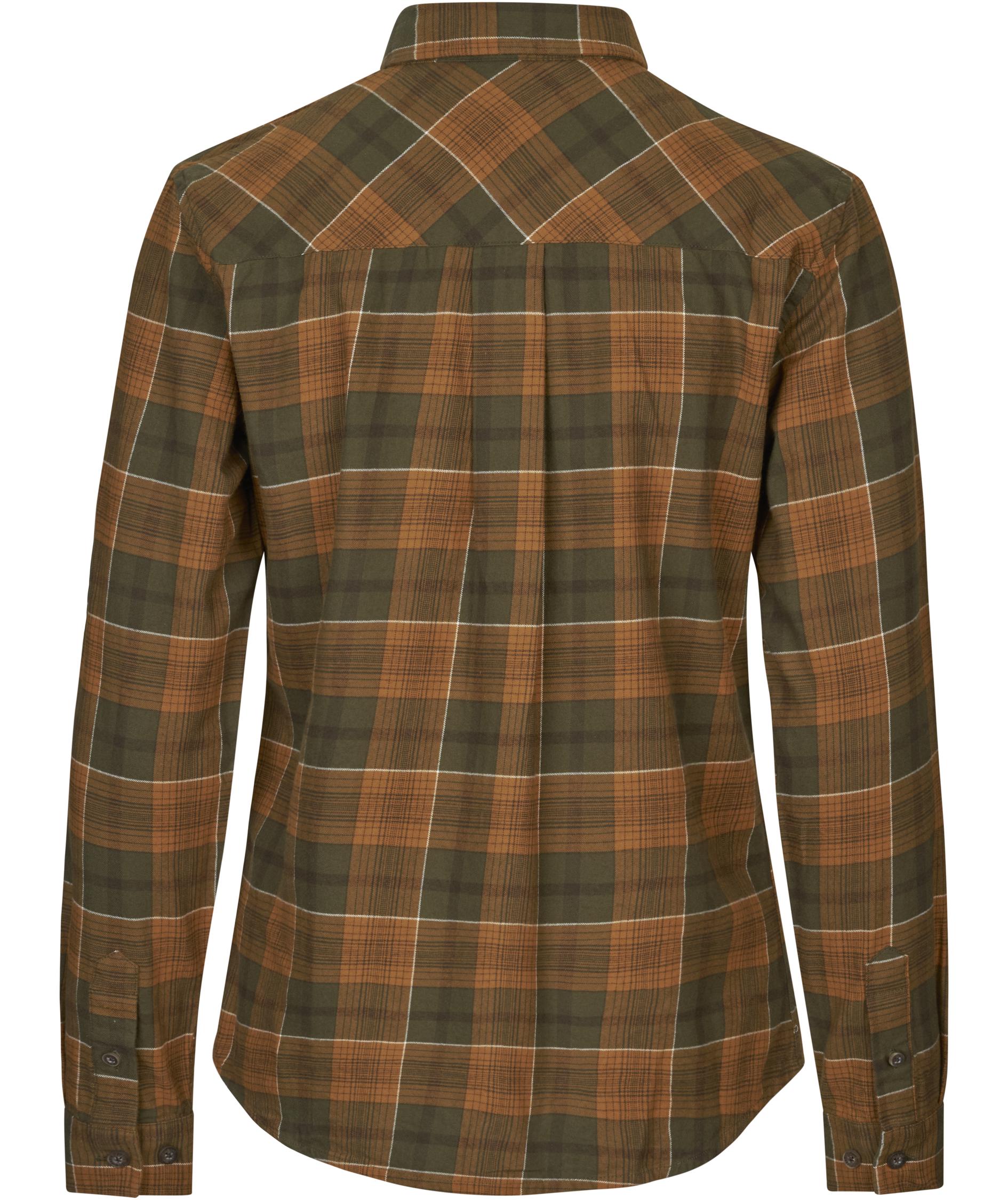 Seeland Skye flanellskjorta dam, Grizzly Brown/Terracotta Check