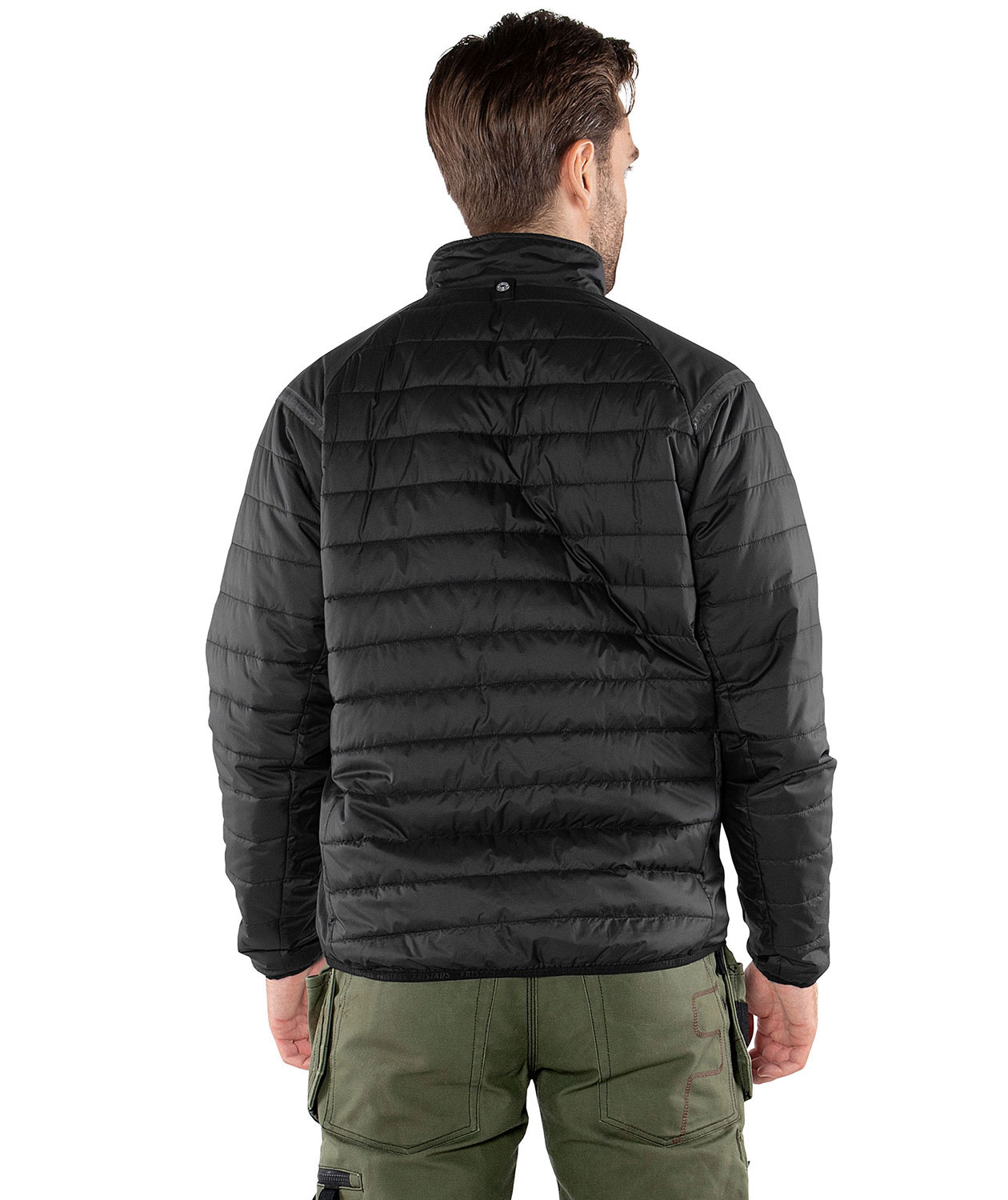Fristads Green quilt jacket 4101 GRP, Black, large image number 2