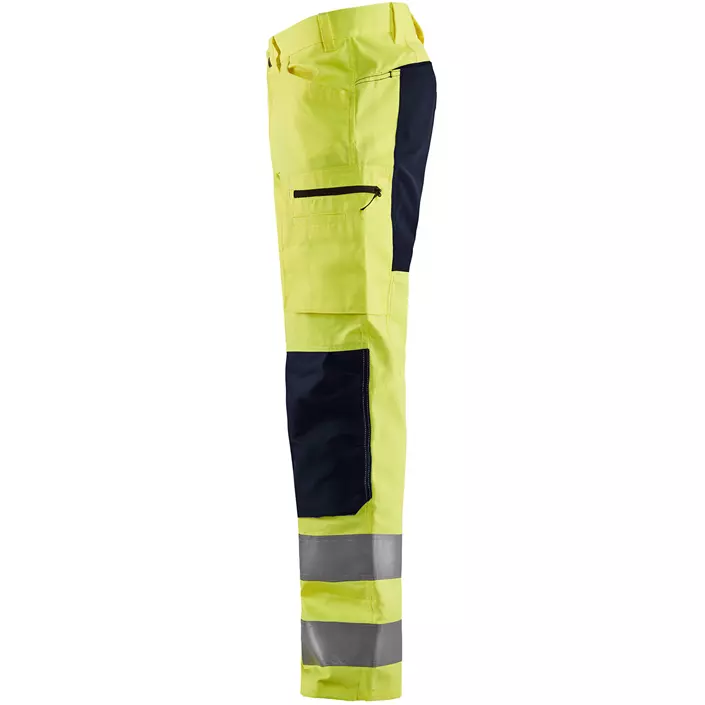 Blåkläder arbejdsbukser, Hi-vis Gul/Sort, large image number 2
