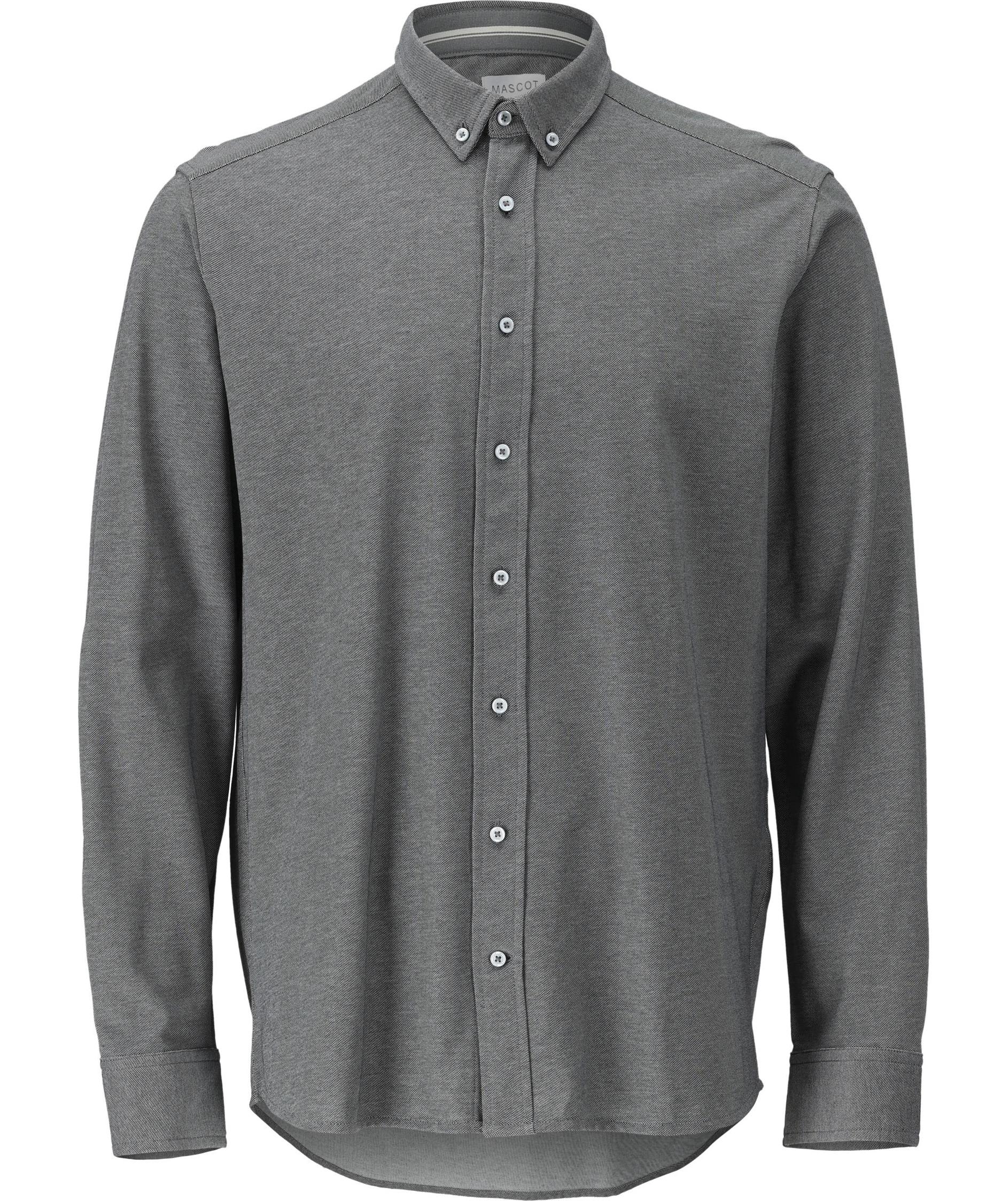 Mascot Frontline skjorta, M&ouml;rk Antracitgr&aring;/Ljus Gr&aring; Melerad, M&ouml;rk Antracitgr&aring;/Ljus Gr&aring; Melerad, swatch