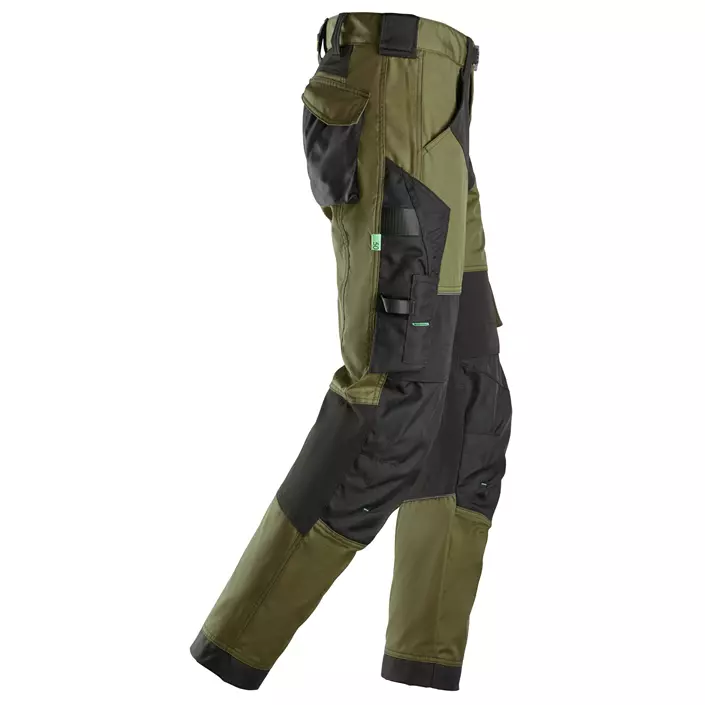 Snickers FlexiWork Arbeitshose 6903, Khaki Green/Black, large image number 2