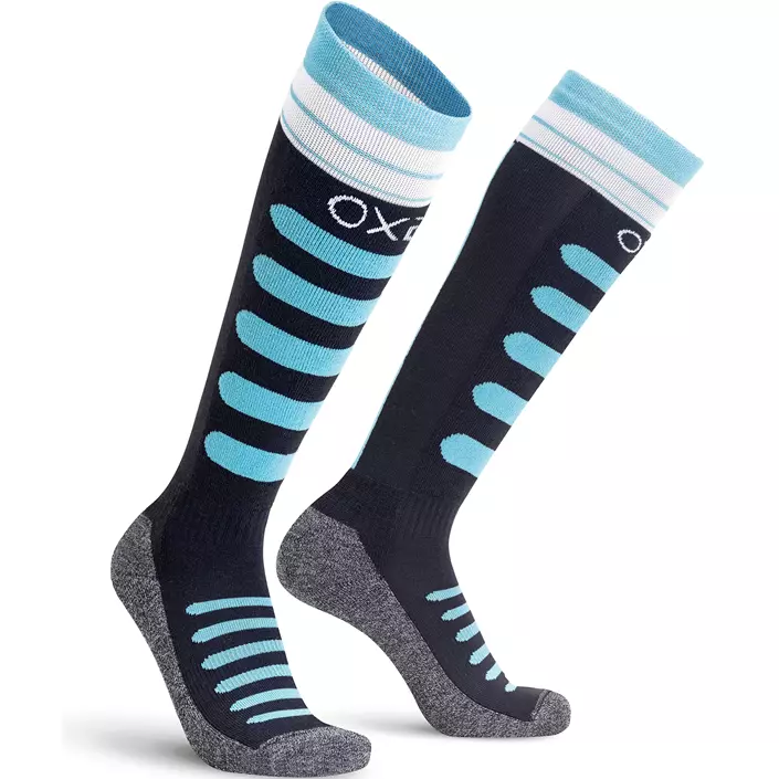 Oxyburn termostrumpor med merinoull till barn, Black/Storm, large image number 0