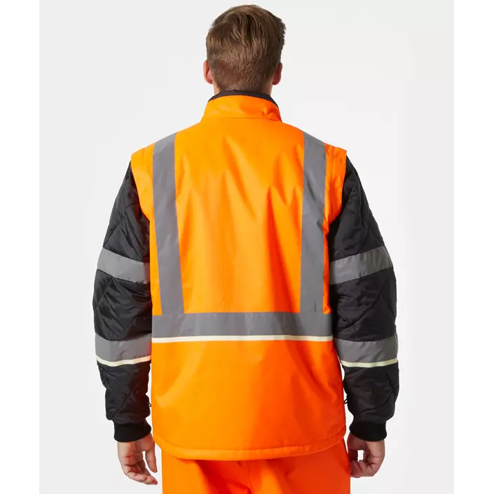 Helly Hansen UC-ME insulator jacket, Hi-vis Orange/Ebony, large image number 3