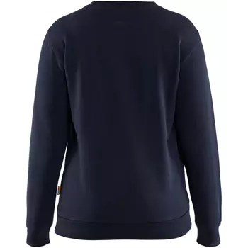 Blåkläder Damen Sweatshirt, Dunkel Marine/Hi-Vis Gelb