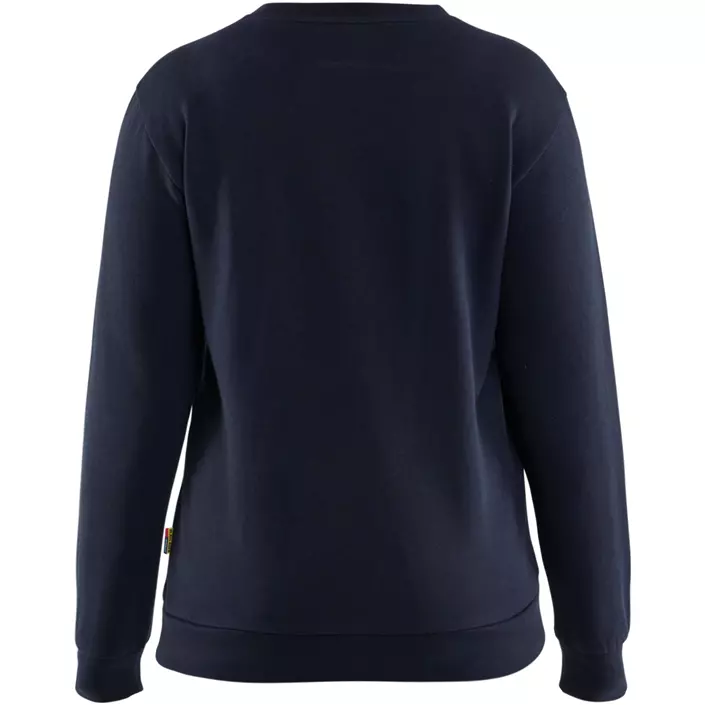 Blåkläder Damen Sweatshirt, Dunkel Marine/Hi-Vis Gelb, large image number 1