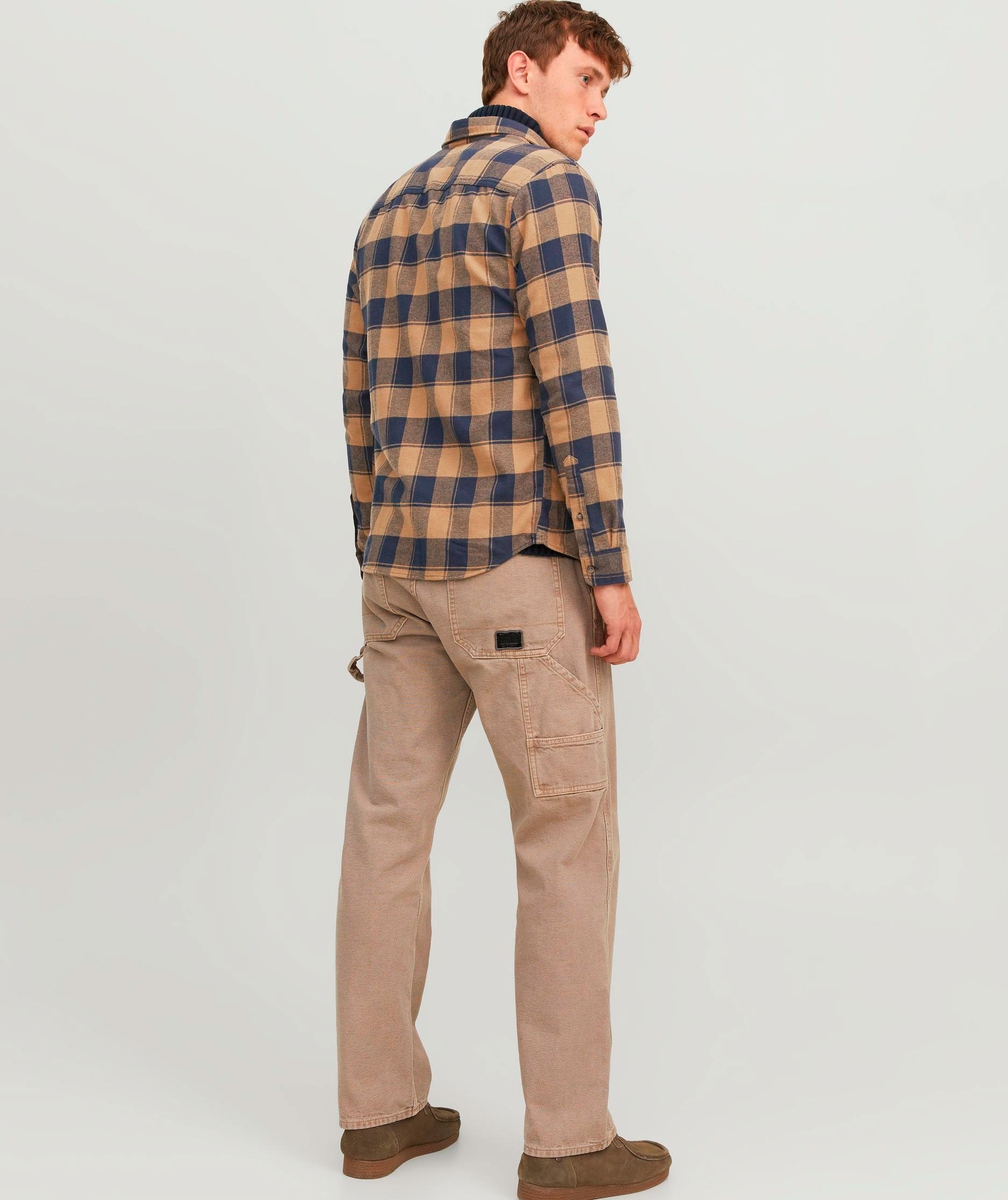 Jack & Jones JJEJOSHUA Buffalo flannel shirt, Otter, large image number 2