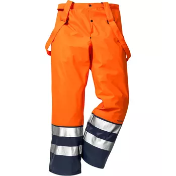 Fristads rain trousers 2625, Hi-vis Orange/Marine