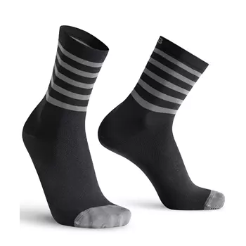 Oxyburn Stripes socks, Black/Anthracite