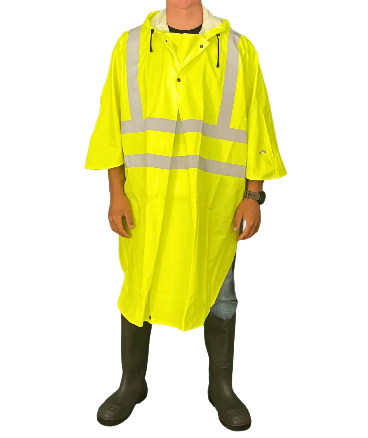 Hi vis sales rain poncho