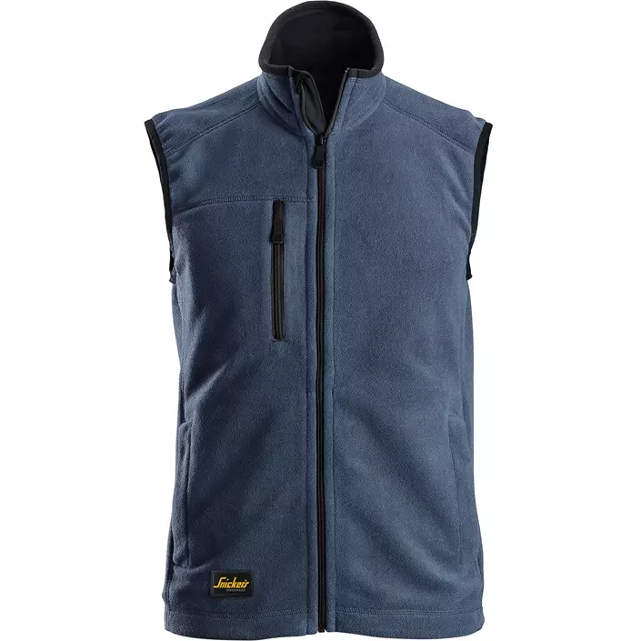 Snickers AllroundWork fleece vest, Marine Blue/Black, large image number 0