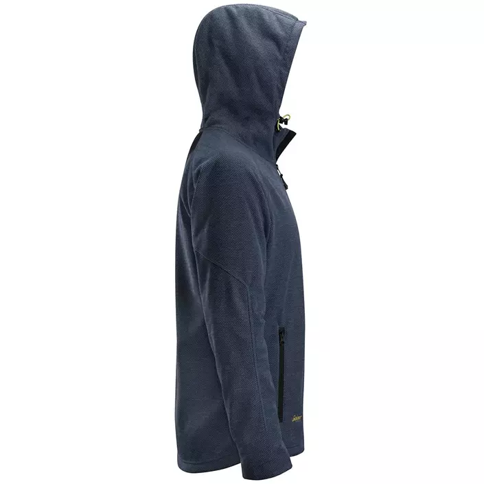 Snickers FlexiWork fleece hoodie 8041, Marine Blue/Black, large image number 3