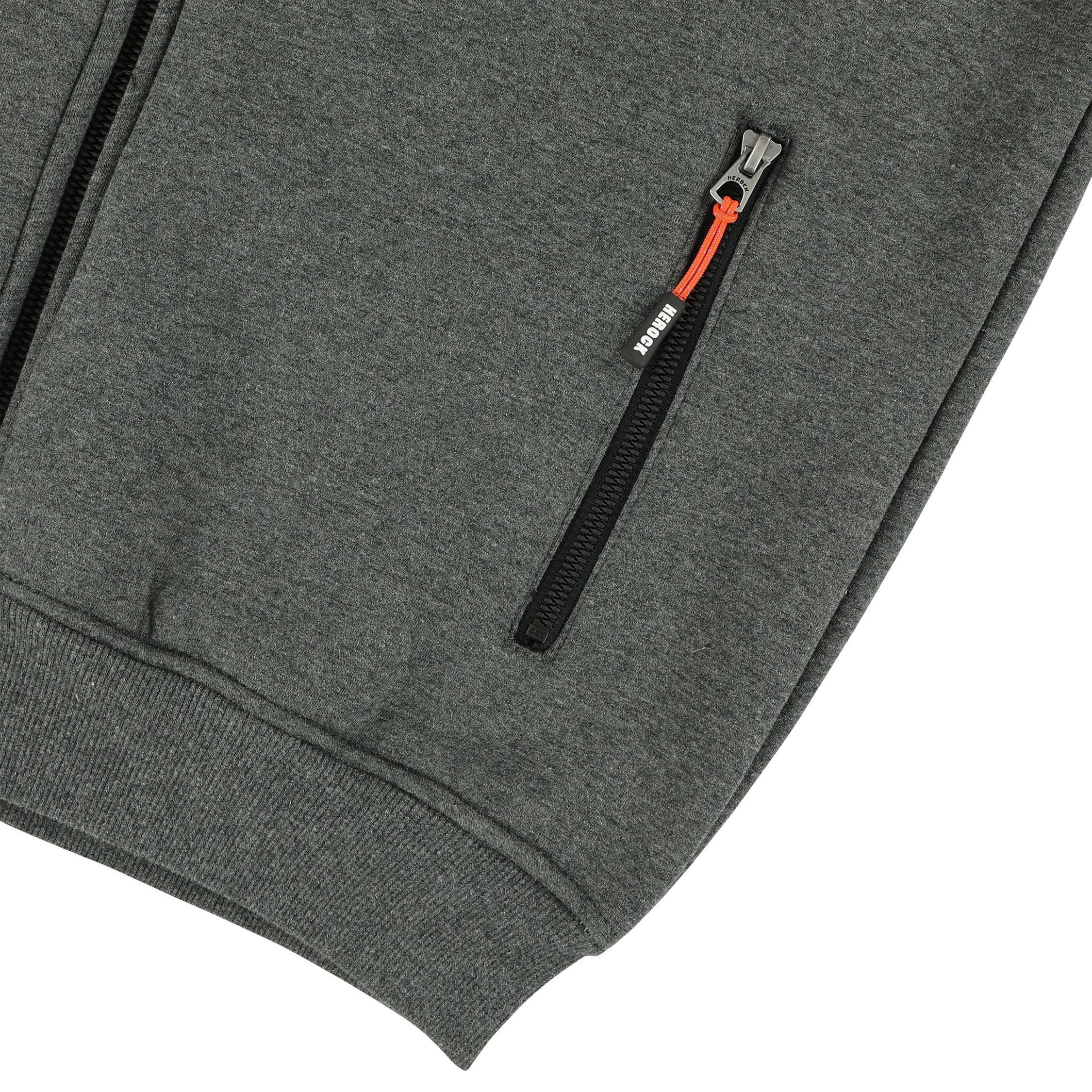 HEROCK Otar cardigan, Dark Heather Grey, large image number 6