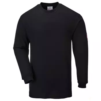Portwest FR antistatic long-sleeved T-shirt, Black