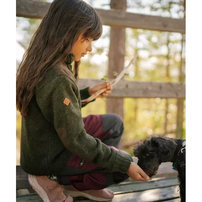 Pinewood Caribou outdoorbukser til børn, Plum/Dark Anthracite, large image number 3