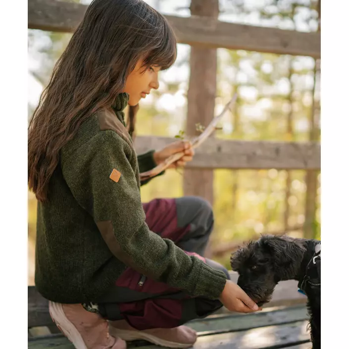 Pinewood Caribou outdoorbukser til børn, Plum/Dark Anthracite, large image number 3