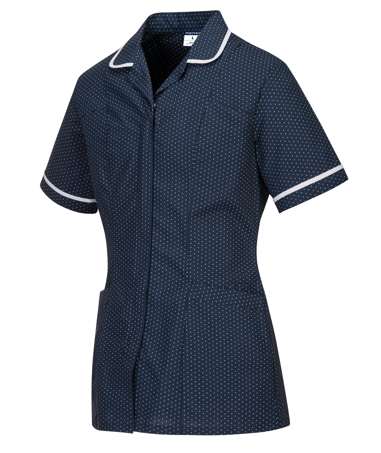 Portwest Stretch Classic Care home women's tunic, Marine Blue, large image number 2