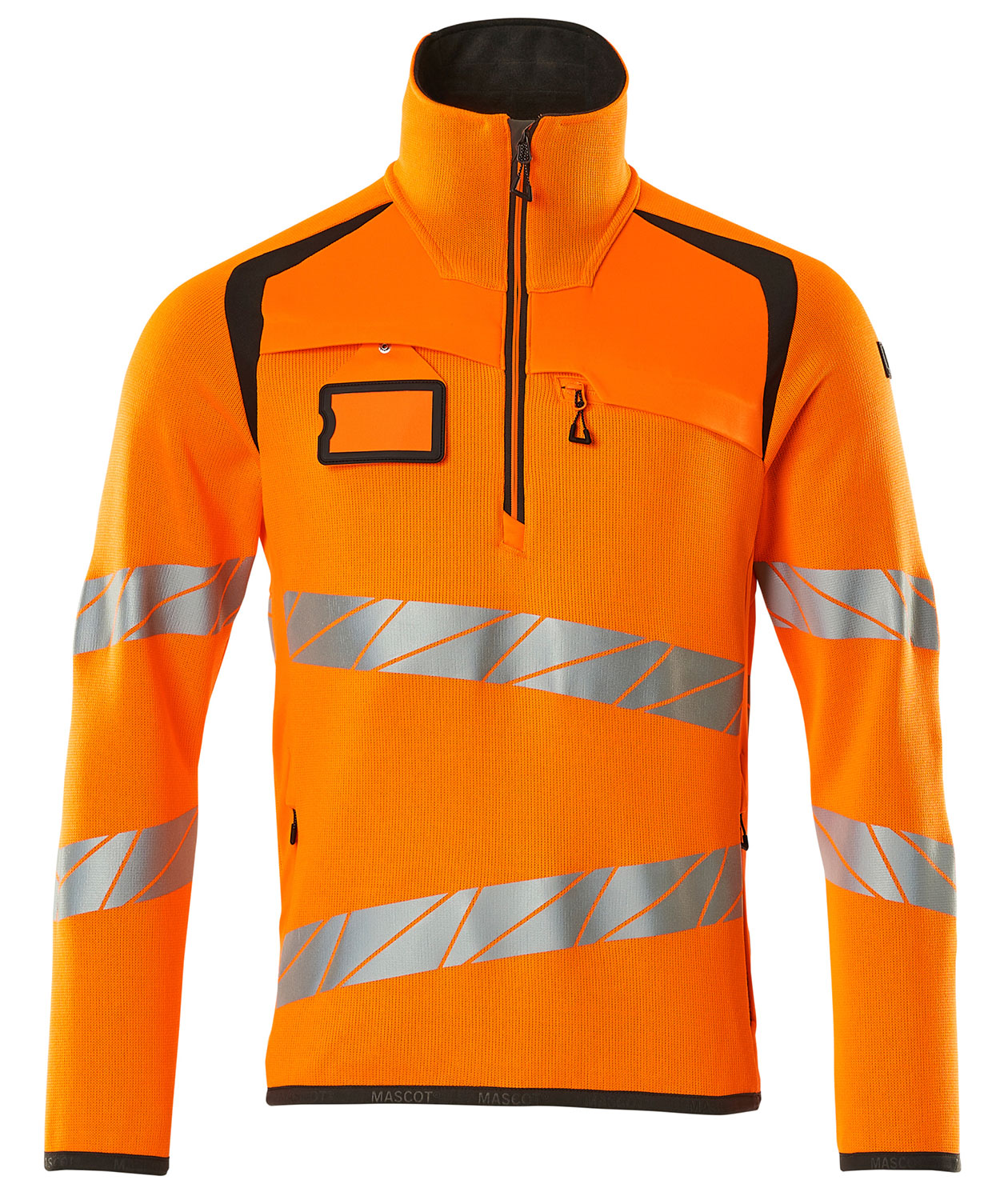 Mascot Accelerate Safe knitted sweater, Hi-vis Orange/Dark anthracite