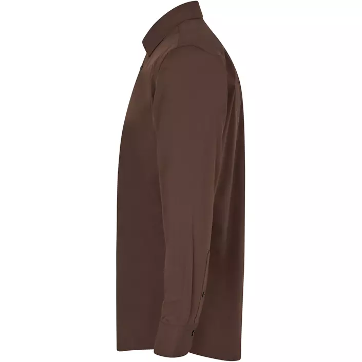 Seven Seas hybrid Slim fit skjorta, Mocca, large image number 3
