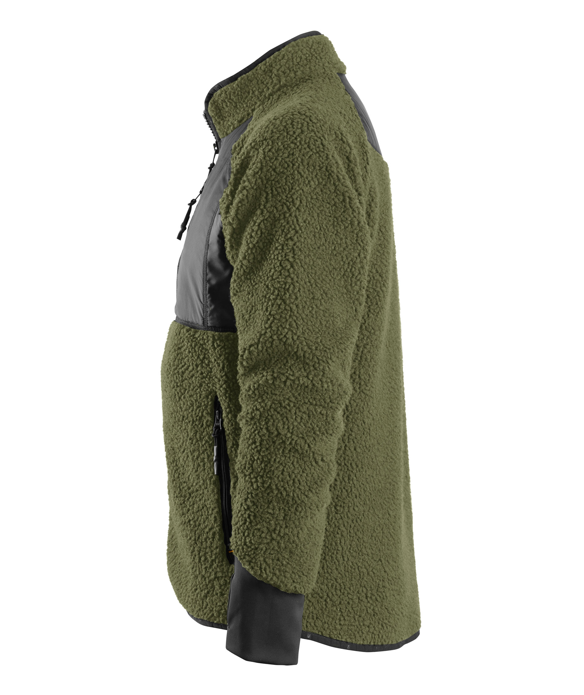 Snickers AllroundWork fibre pile jacket 8021, khaki green/black, large image number 3