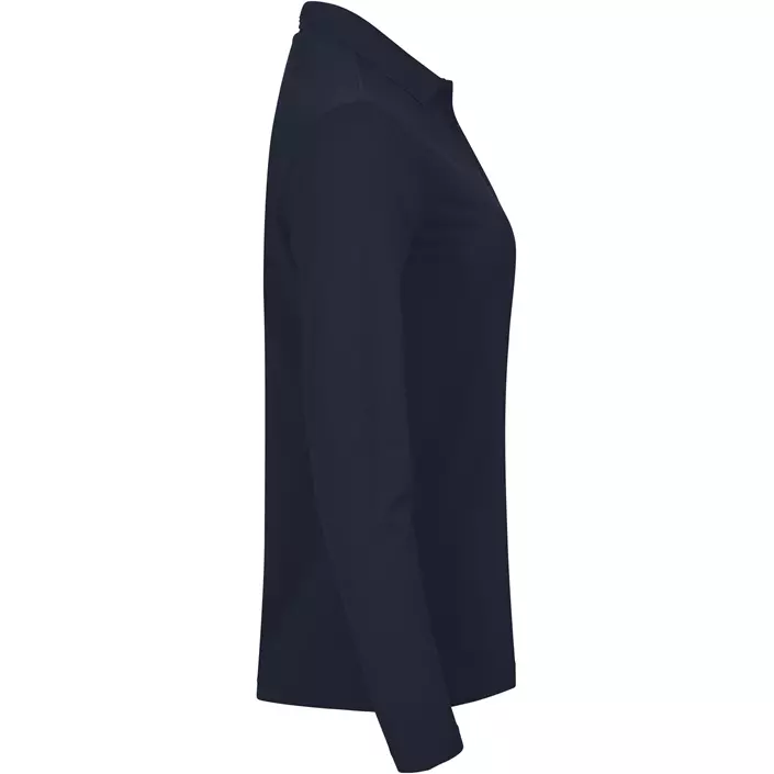 Clique Manhatten women's long-sleeved polo shirt, Dark Marine Blue, large image number 3