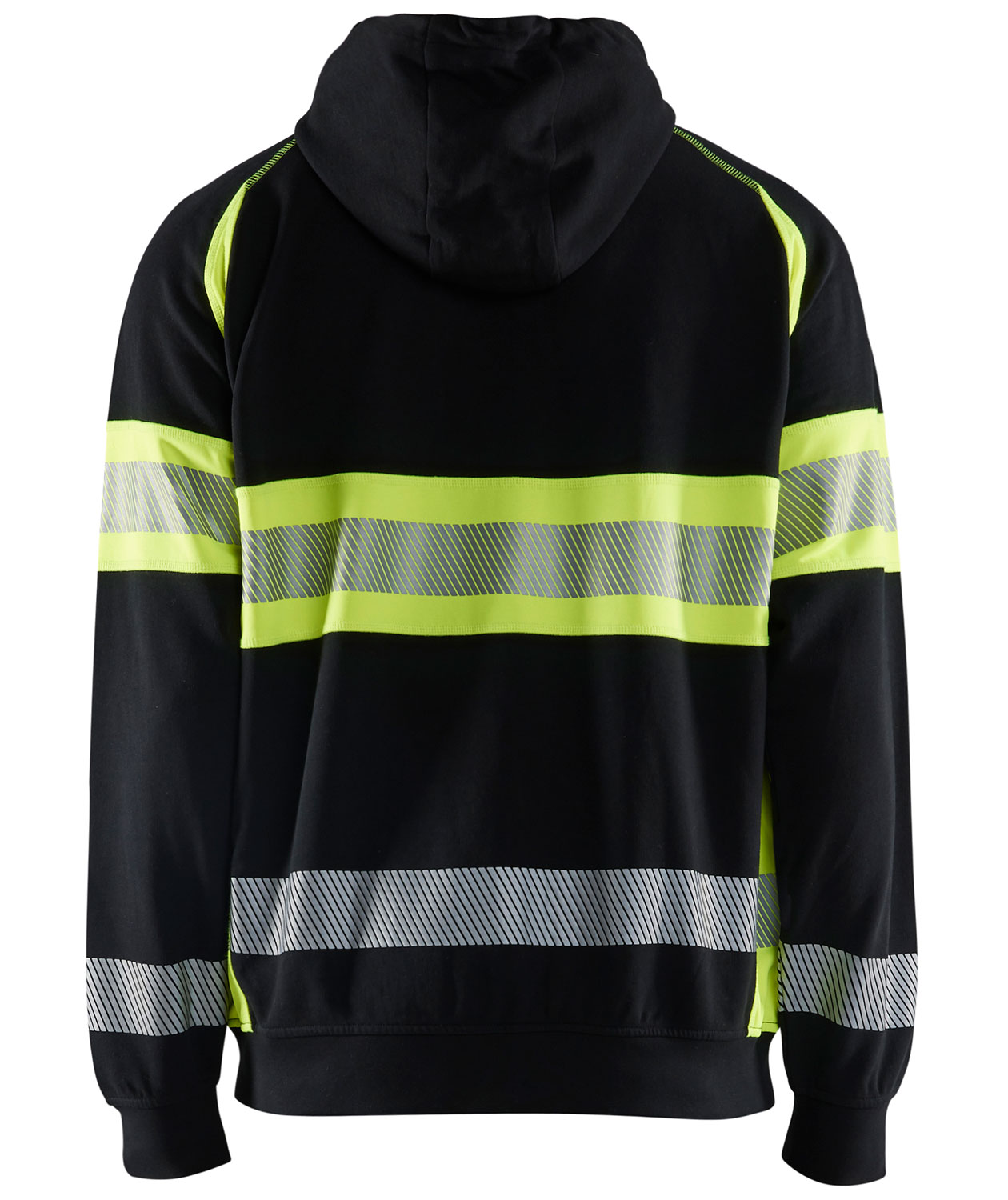 Bl&aring;kl&auml;der hoodie, Svart/Varselgul