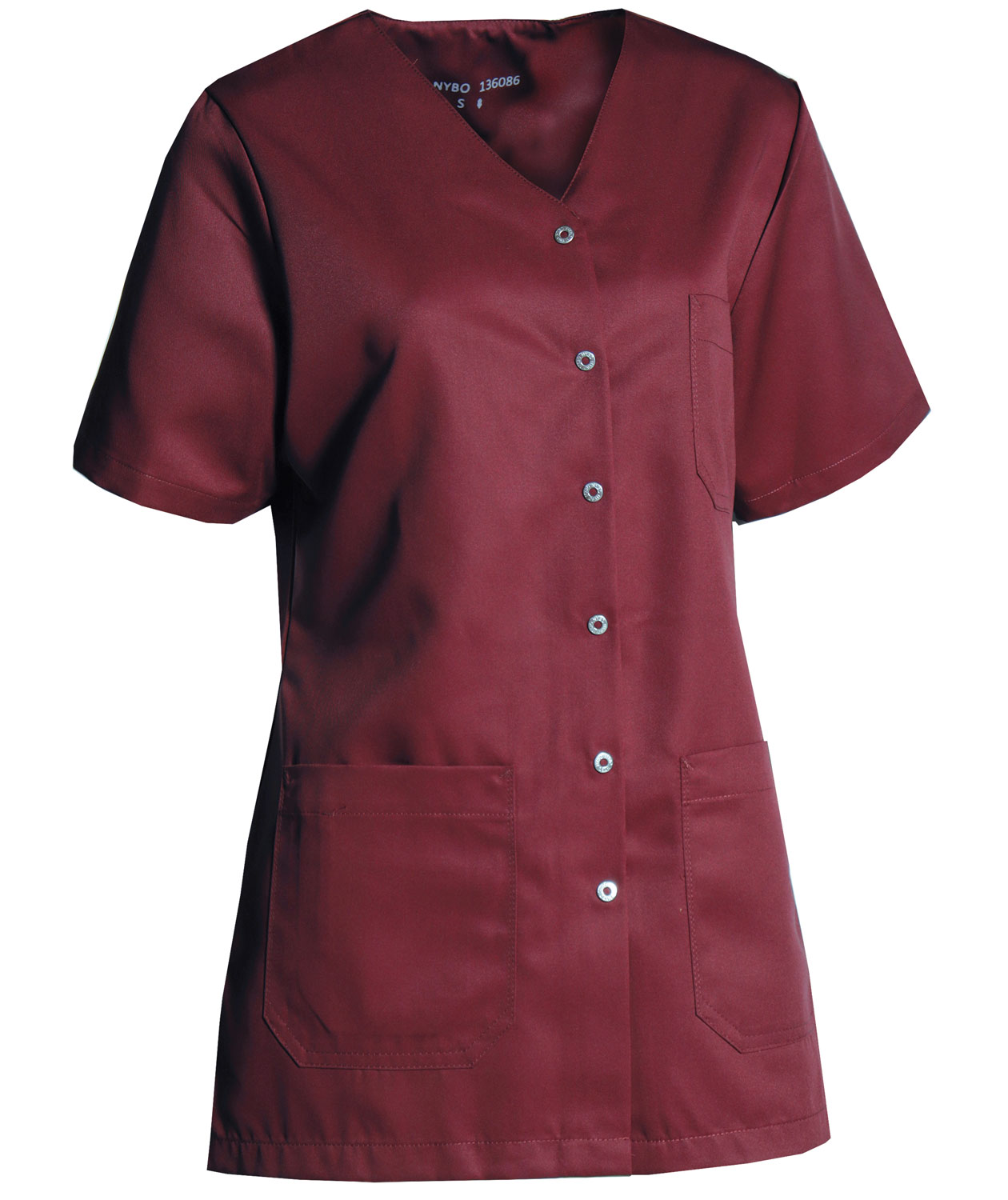 Nybo Workwear Charisma Premium dame tunika, Bordeaux, Bordeaux, swatch