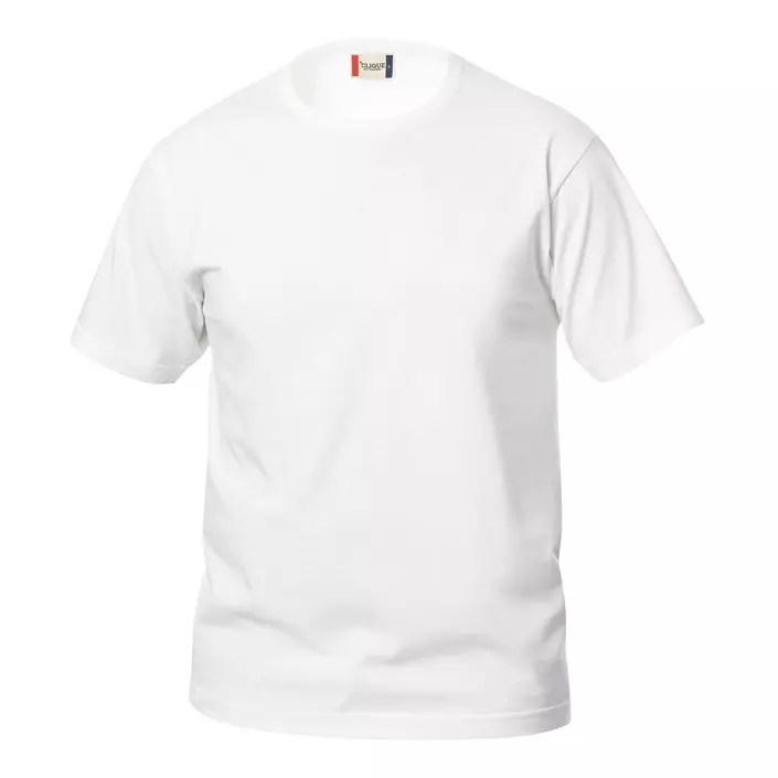 Clique Basic T-skjorte for barn, Hvit, large image number 0