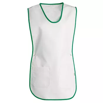 Nybo Workwear Dolly sandwichforklæde, Hvid/Grøn
