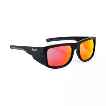 Riley Navigator™ safety glasses, Red Fire Revo