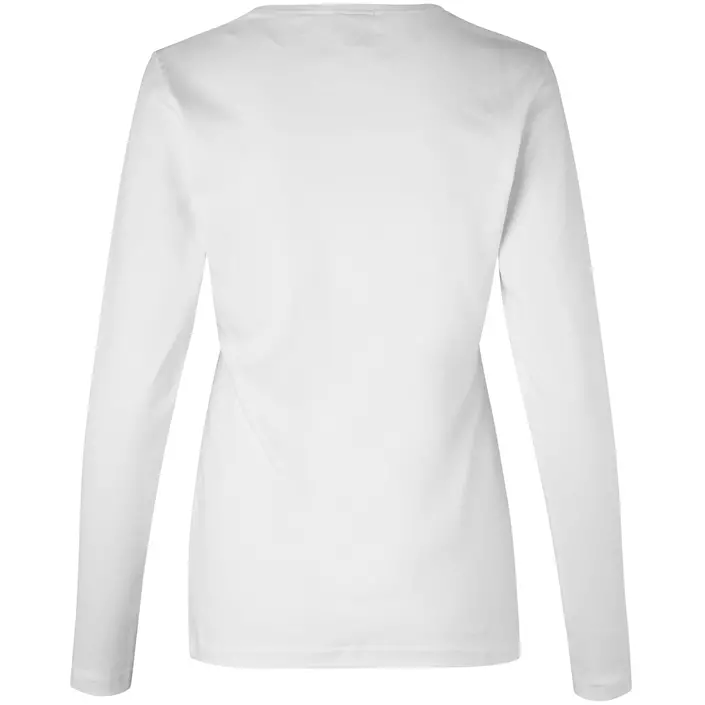ID Interlock langærmet dame T-shirt, Hvid, large image number 1