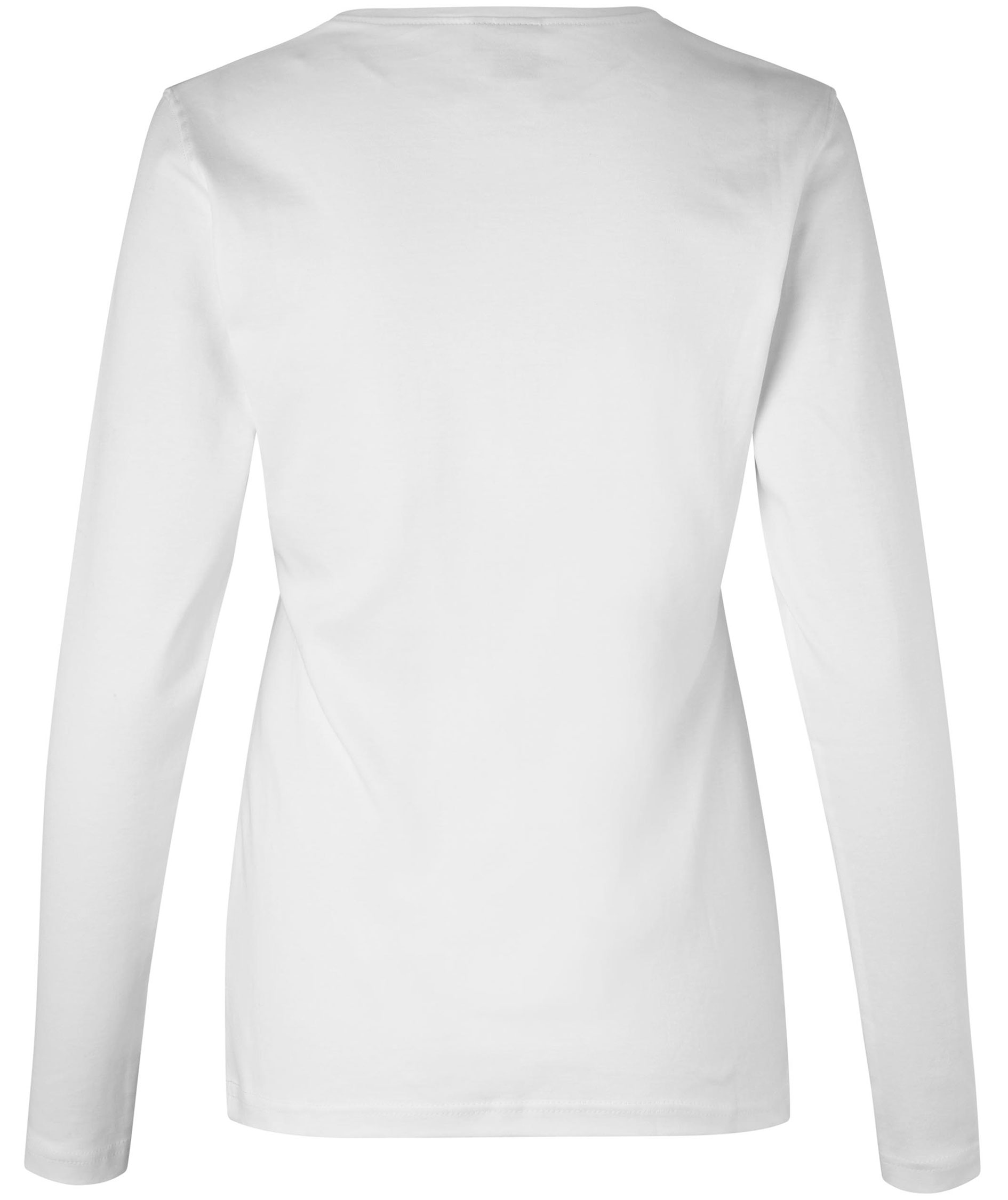 ID Identity Interlock l&aring;ng&auml;rmad T-shirt dam, Vit, large image number 1