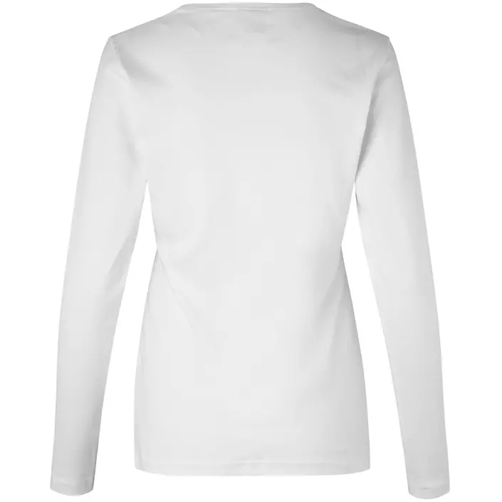 ID Interlock langermet dame T-skjorte, Hvit, large image number 1
