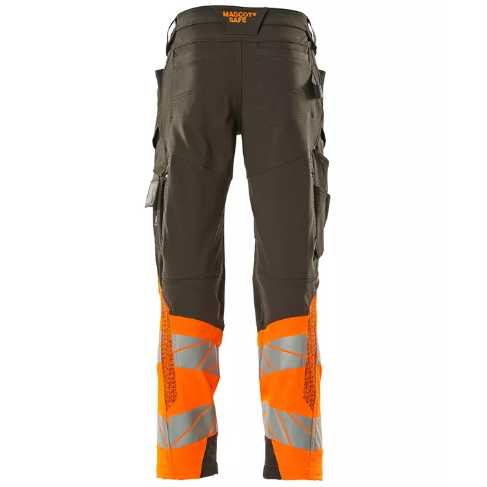 Mascot Accelerate Safe work trousers full stretch, Dark anthracite/Hi-vis orange, large image number 1