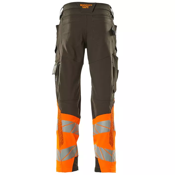 Mascot Accelerate Safe Arbeitshose full Stretch, Dunkles Anthrazit/Hi-Vis Orange, large image number 1