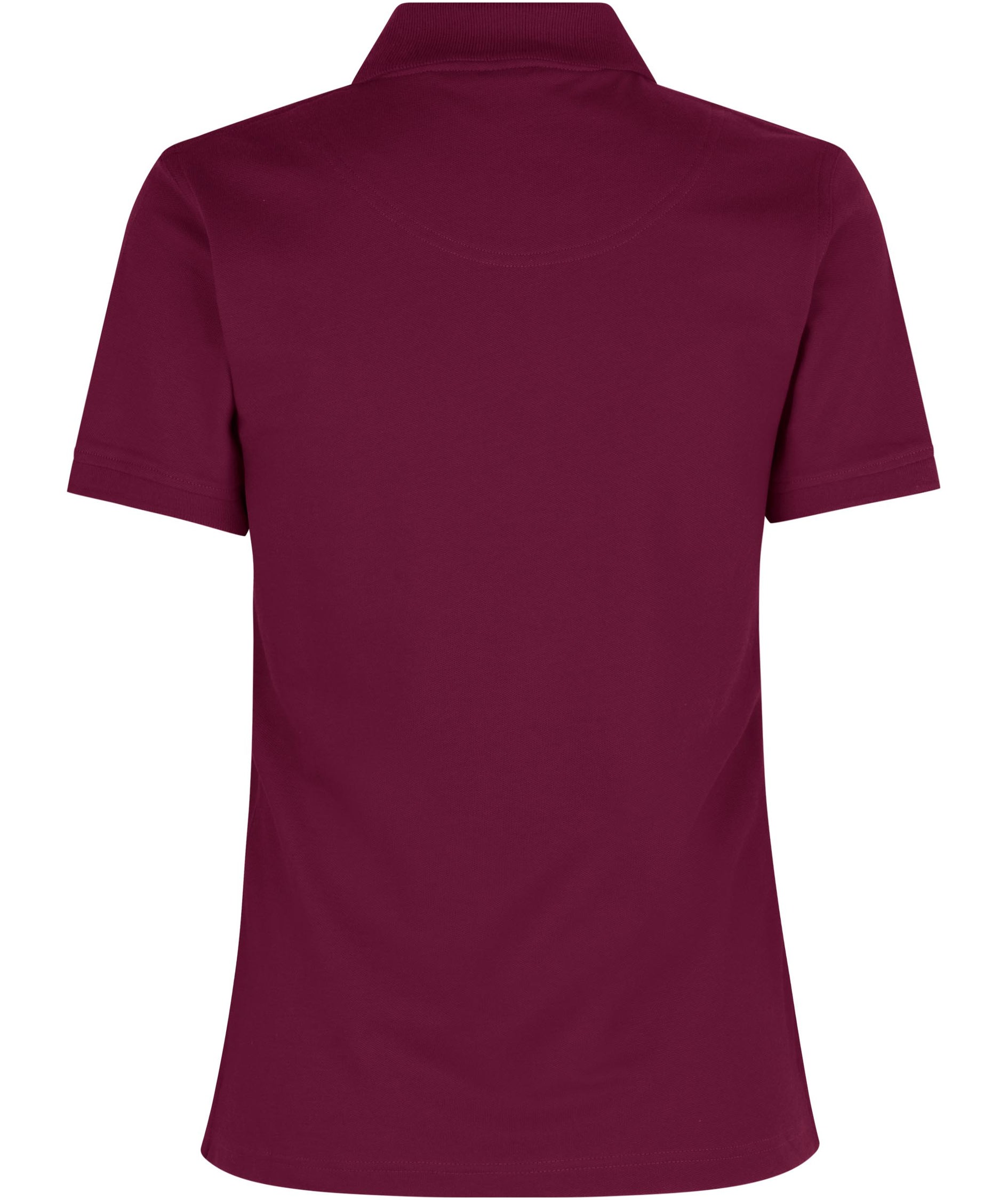 ID dame Pique Polo T-shirt med stretch, Bordeaux, large image number 2