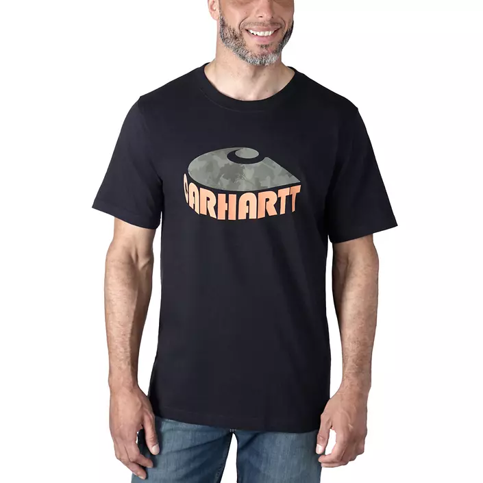 Carhartt Camo Graphic T-Shirt, Black, large image number 1