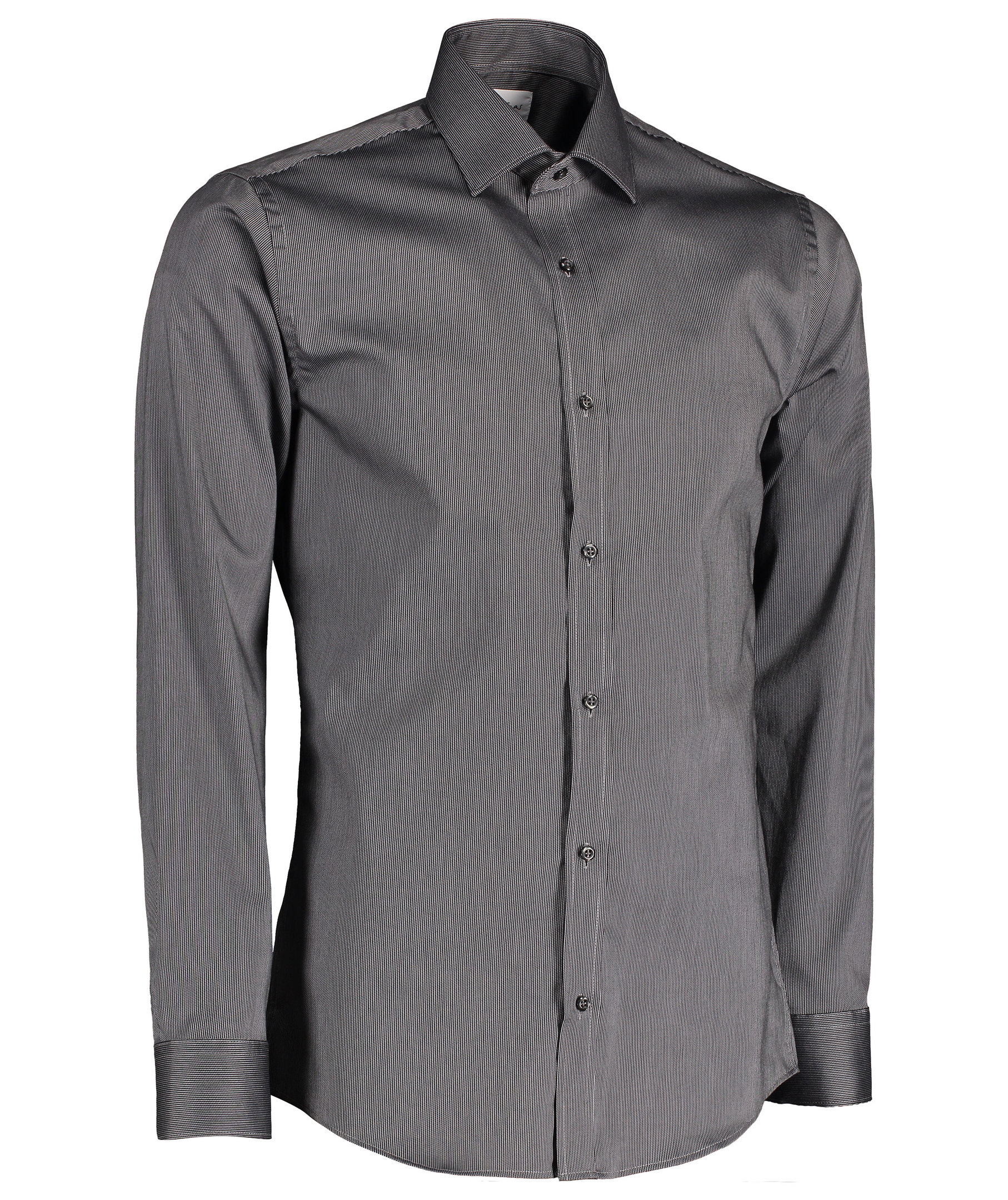 Seven Seas Fine Twill California Slim fit shirt, Dark Grey, large image number 2